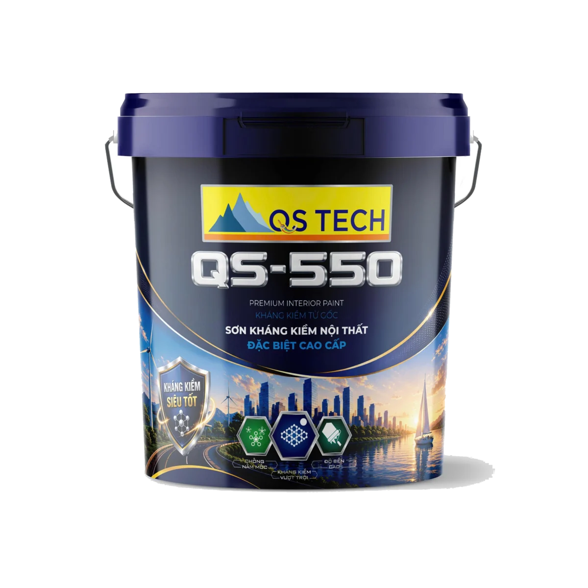 SƠN LÓT KHÁNG KIỀM NỘI THẤT ĐẶC BIÊT CAO CẤP QS- 550