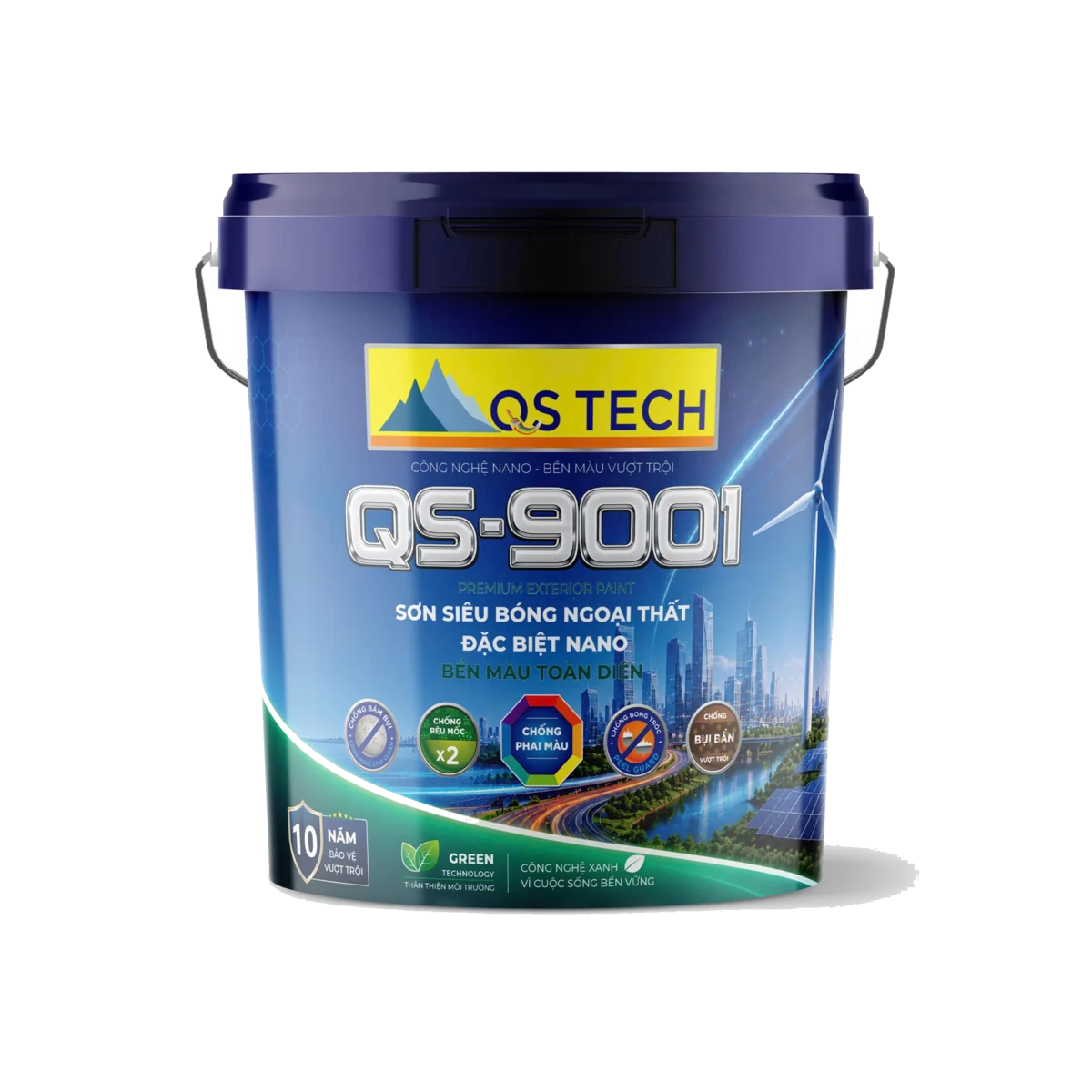 SƠN SIÊU BÓNG NGOẠI THẤT ĐẶC BIỆT NANO (BỀN MẦU TOÀN DIỆN) CHỐNG PHAI MẦU QS- 9001