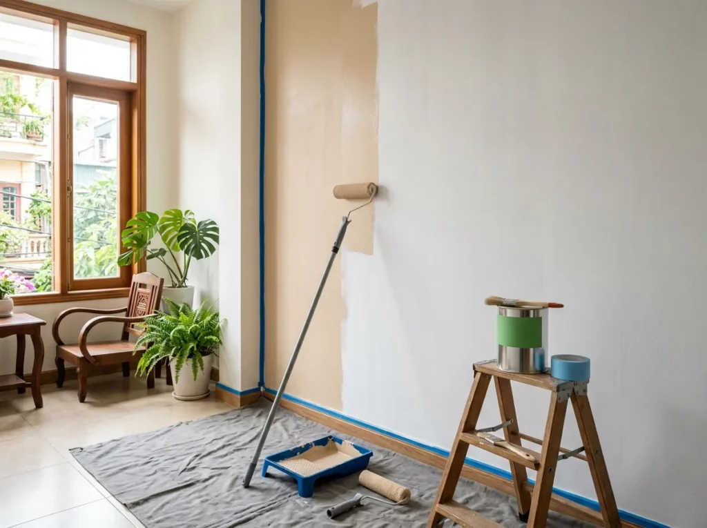 Quy trình sơn nhà đúng kỹ thuật: 3 bước không thể bỏ qua